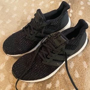 Women’s black adidas running shoes